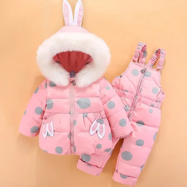 2Pcs Toddler Down Snowsuit 1-4Y - Image 11