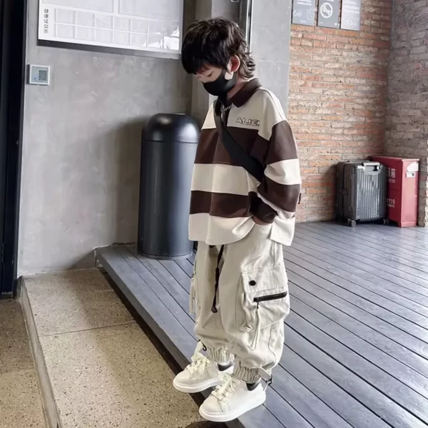 Boys Cargo Pants Autumn - Image 5