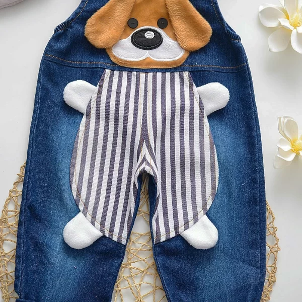 IENENS Toddler Overalls Baby Dungarees Kids Boy Jeans Jumpsuit Clothes Clothing Infant Playsuit Trousers 0-4 Years Denim Pants - Image 4