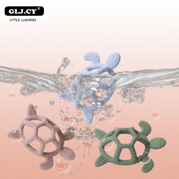 Baby Silicone Teether Turtle - Image 4