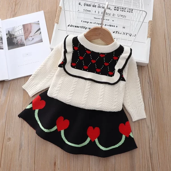 Fall toddler/girl sweaters  knitted set - Image 11