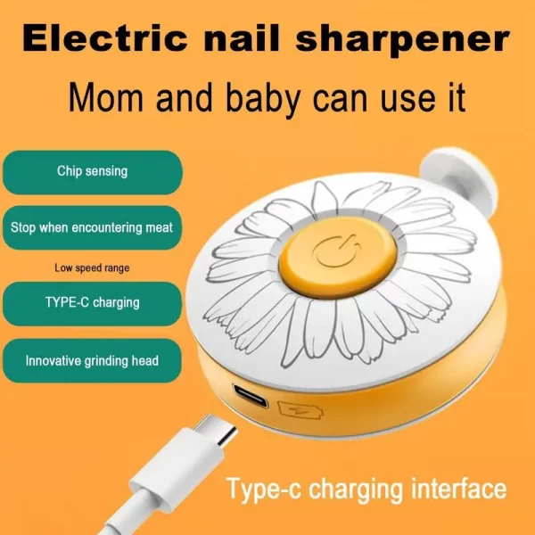 Baby Nail Clippers Safe Rechargeable With 6 Grinders - Image 3