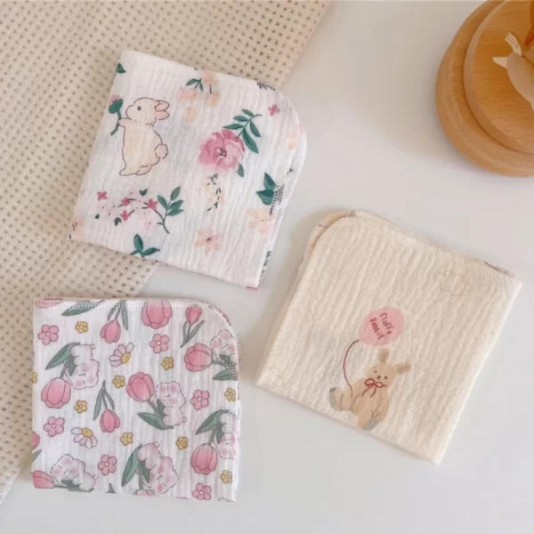 Cotton 4 Layer Muslin Baby Burping Bibs - Image 5