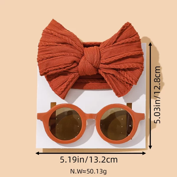 2Pcs/Set Sunglasses/Bow - Image 4