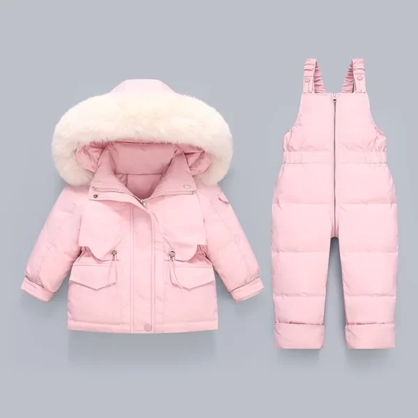 2Pcs Toddler Down Snowsuit 1-4Y - Image 22