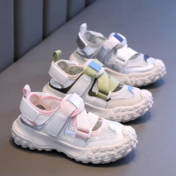 Children's Shoes Bowhead Hollowed-Out Sports Net - Image 2