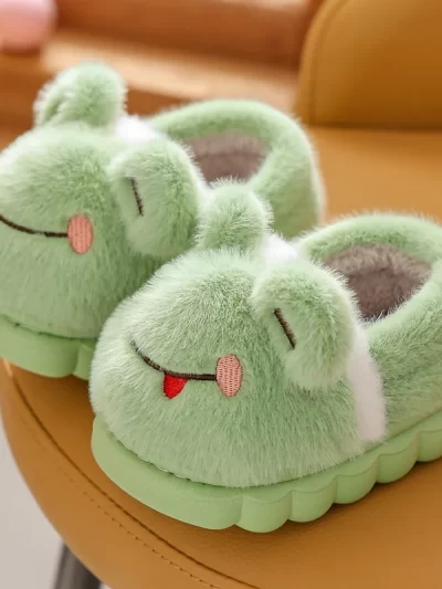 New Children's Plush Animal Slippers