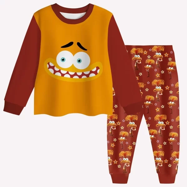 2pcs Disney Inside Out 2 Long Sleeved Pajamas - Image 8