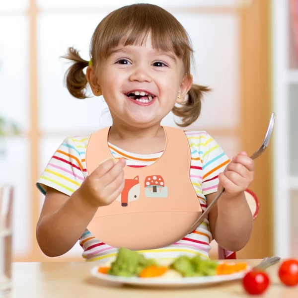 Cute Waterproof Soft Silicone Bib - Image 3