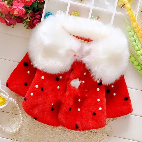 Girls' Thick Warm Cloak Coat - Image 2
