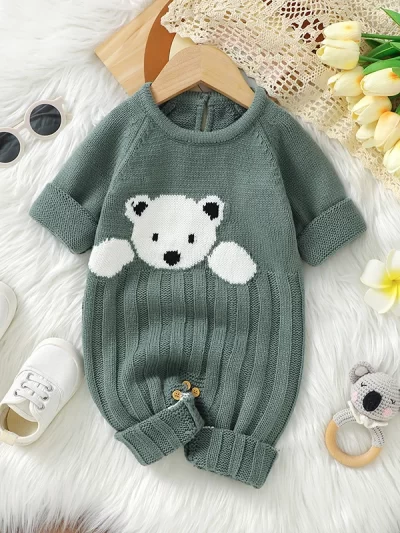 Cute Bear Onesie Newborn Warm