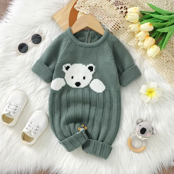 Cute Bear Onesie Newborn Warm