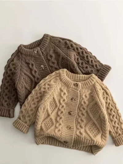 Autumn Children's Sweater Knit Cardigan for Girls/Boys