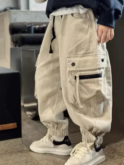 Boys Cargo Pants Autumn