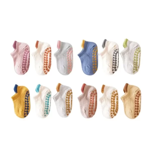 3Pairs Children's Boat Socks