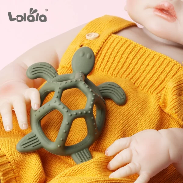 Baby Silicone Teether Turtle - Image 3