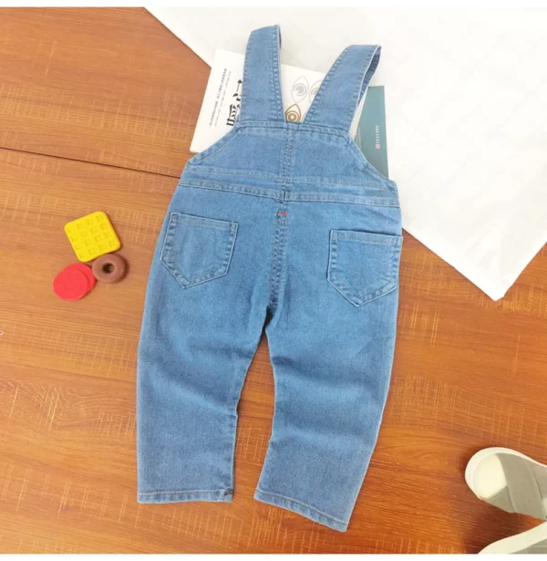 Toddler Baby Overalls Light Blue Denim 0-3Y - Image 8