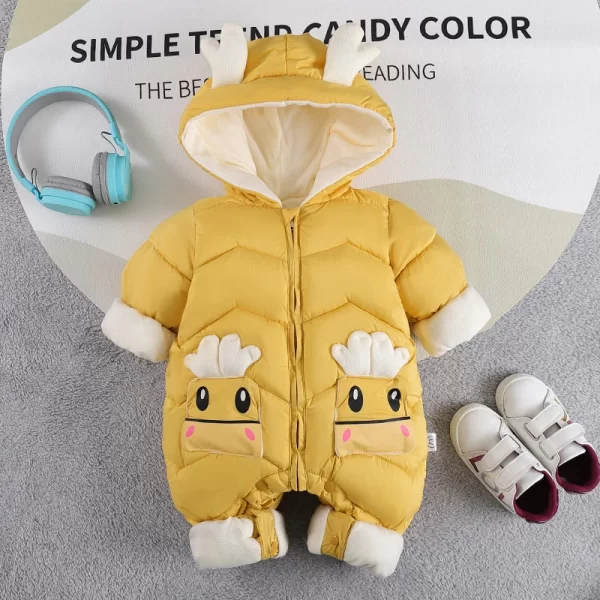 Infant Cozy One Piece Winter Onesie - Image 8