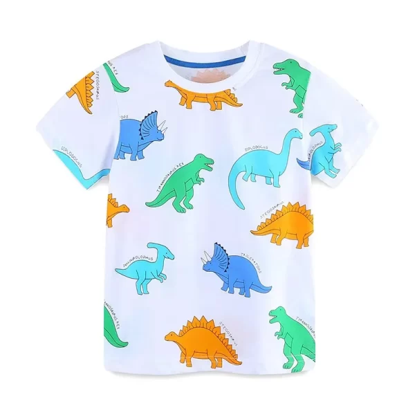 Dinosaur T-shirt Boy's 100% cotton - Image 7