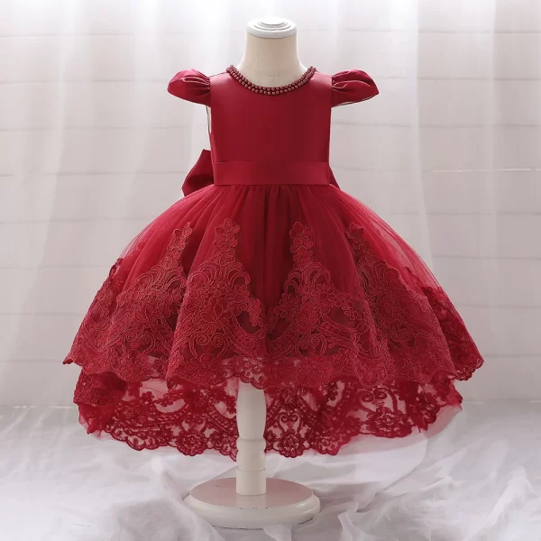 Toddler & Baby Girl's  Infant Bow Lace Party Dresses - Image 7