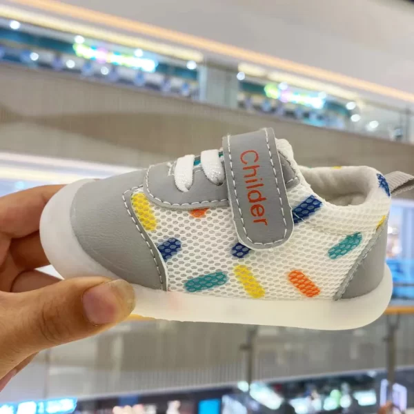 Cute Breathable Mesh Newborn Baby First Walkers Anti-slip - Image 10