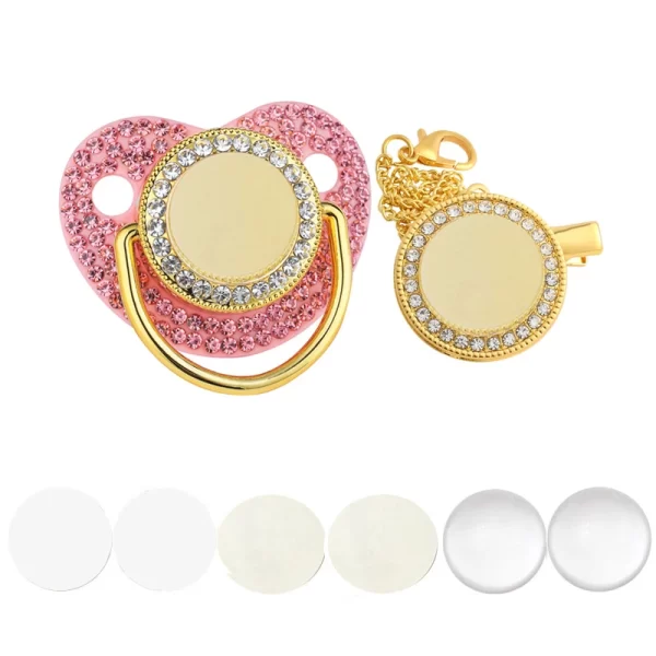 Baby Bling Pacifier/Clip/Holder Personalized - Image 4