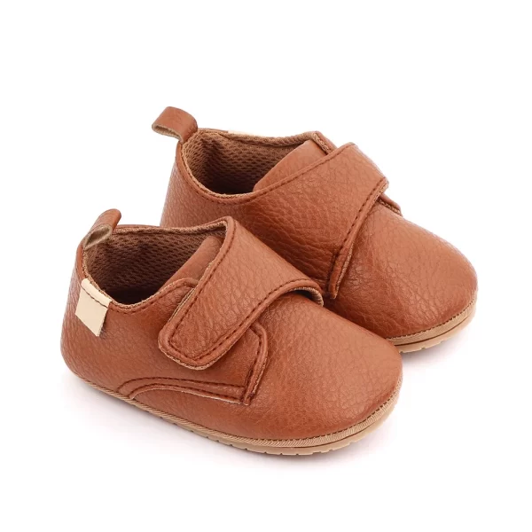 Newborn Baby Boy/Girl Shoes Leather Rubber Sole - Image 4