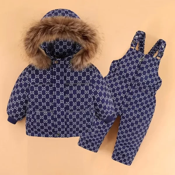 2Pcs Toddler Down Snowsuit 1-4Y - Image 14