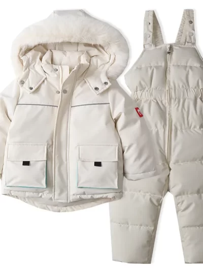 Cozy Winter Kid's Parka Coat Set Girls/Boys