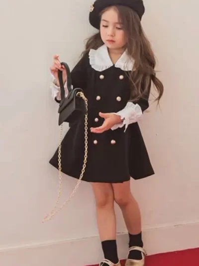 Cute English Style Dress, Girls