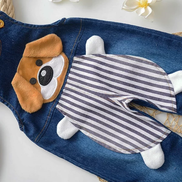 IENENS Toddler Overalls Baby Dungarees Kids Boy Jeans Jumpsuit Clothes Clothing Infant Playsuit Trousers 0-4 Years Denim Pants - Image 5