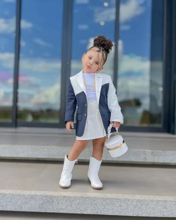Cute Baby Girls Blazer Jackets 3-8 Year - Image 5
