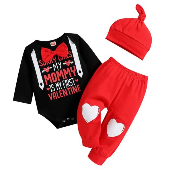 Heart Print Baby Suit Set - Image 8