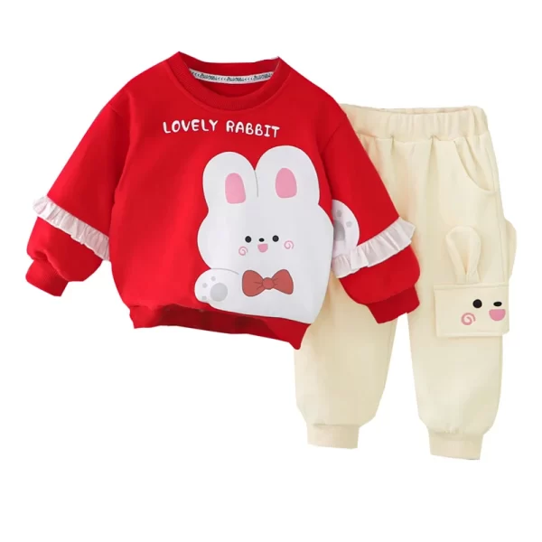 Baby Girl's Cute Bunny Outfit - Image 5