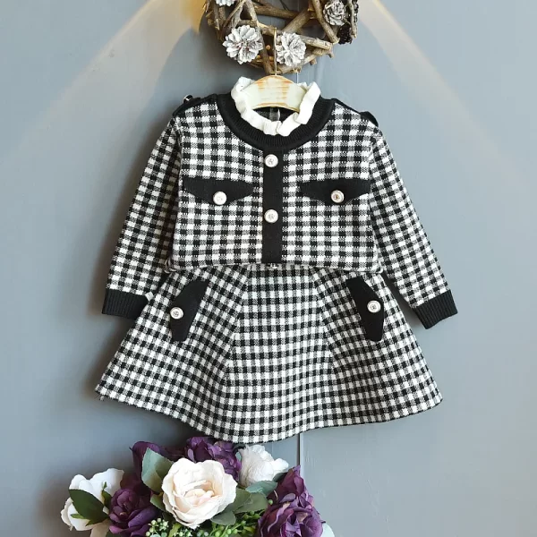 Fall toddler/girl sweaters  knitted set - Image 4