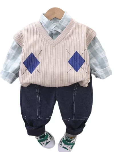 Toddler Boys Cute Fall 3pc Outfits