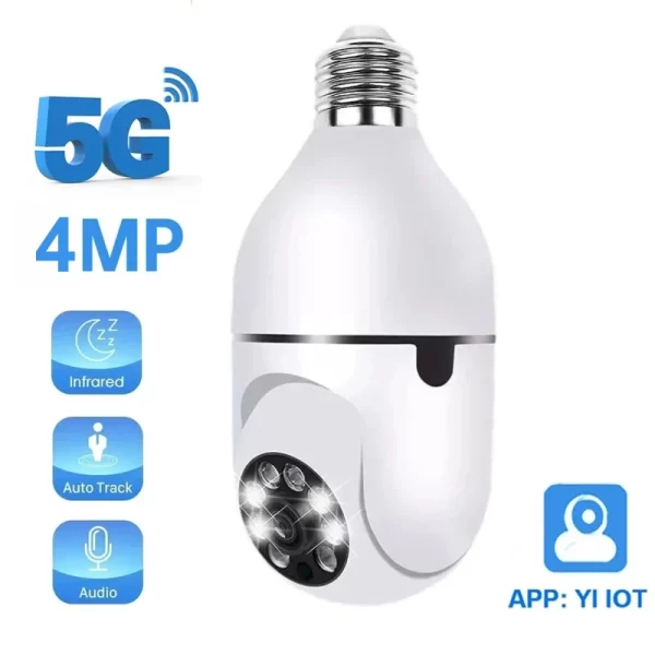 5G/4MP Night Vision Security Camera Two Way Audio