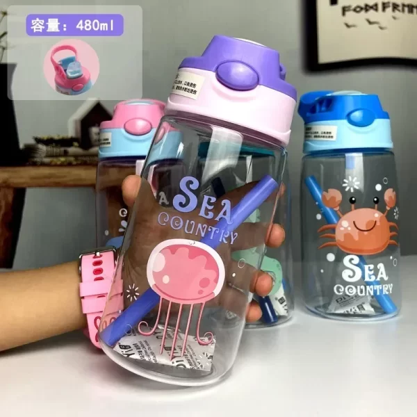 480ML Kids Water Sippy Cup - Image 15