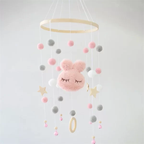 Cute Cloud Face Mobile Rattles Toys for Newborn 0-12 Months - Image 9