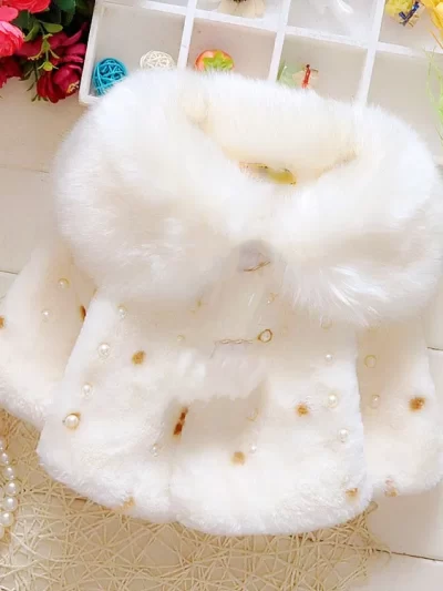 Girls' Thick Warm Cloak Coat