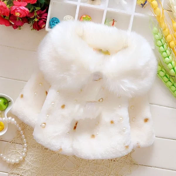 Girls' Thick Warm Cloak Coat