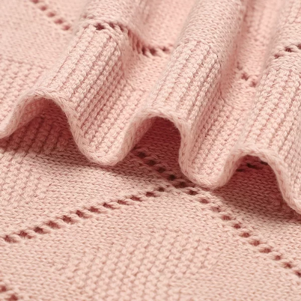 Baby Blankets Knitted Breathable Cotton - Image 3