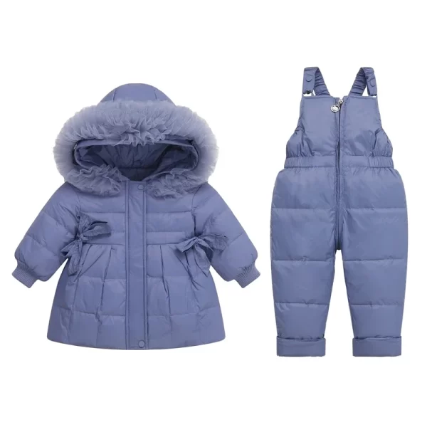 2Pcs Toddler Down Snowsuit 1-4Y - Image 19