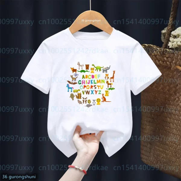 Cute Letter Printed T-Shirt Toddler - Image 4