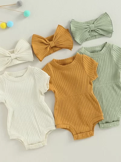 Newborn  Romper  w/Headband
