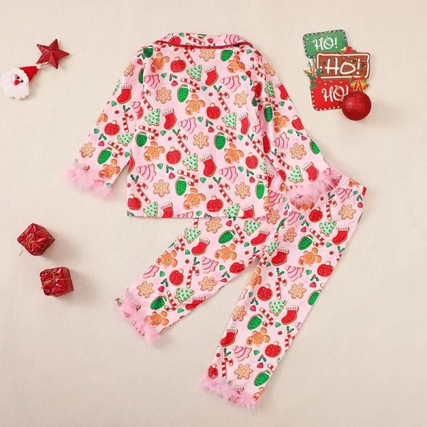Toddler Girl's Christmas Pajamas Sets - Image 2