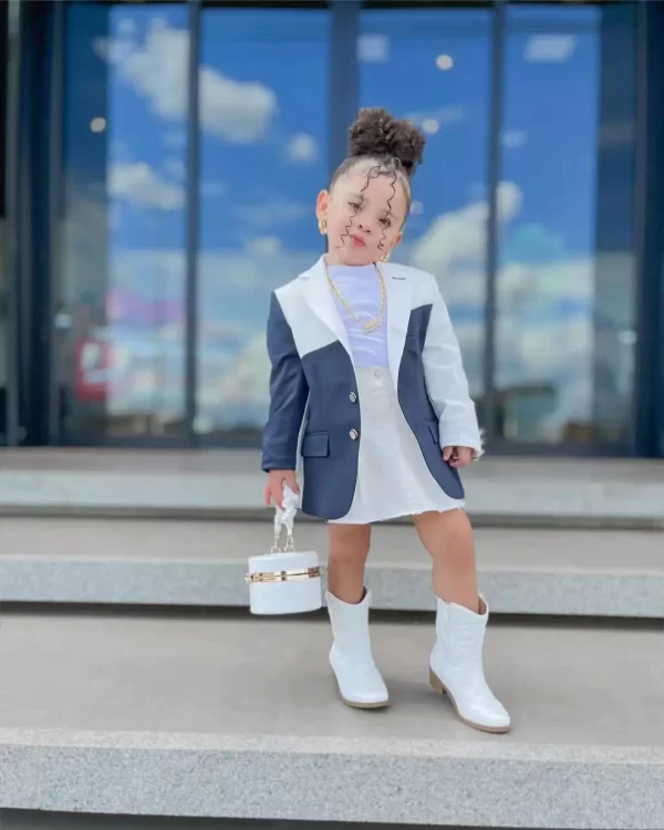 Cute Baby Girls Blazer Jackets 3-8 Year