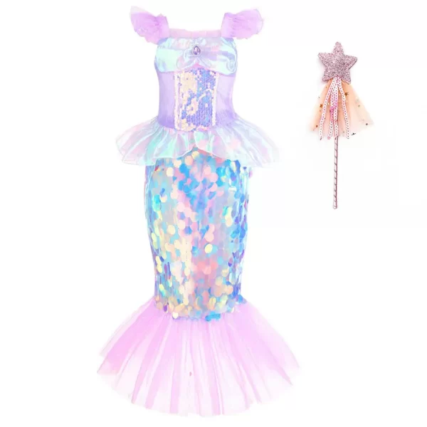 Children's Mermaid Costumes Sequined - Image 7