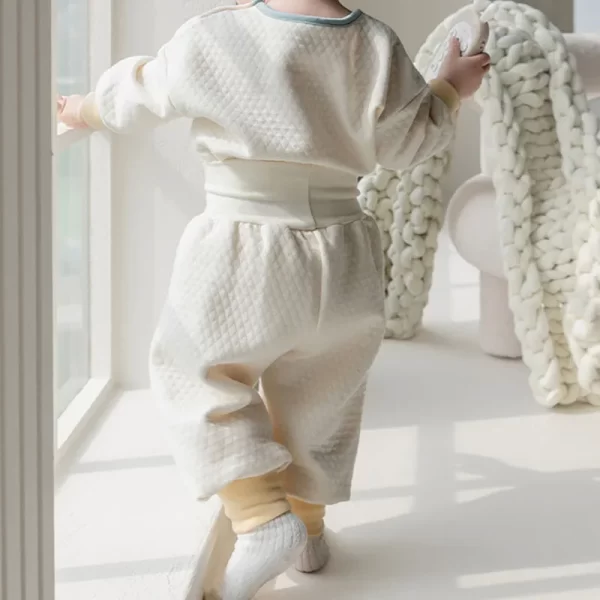 0-4 Y 2024 Winter New Toddler Thermal Underwear Pajamas 2Pcs - Image 5