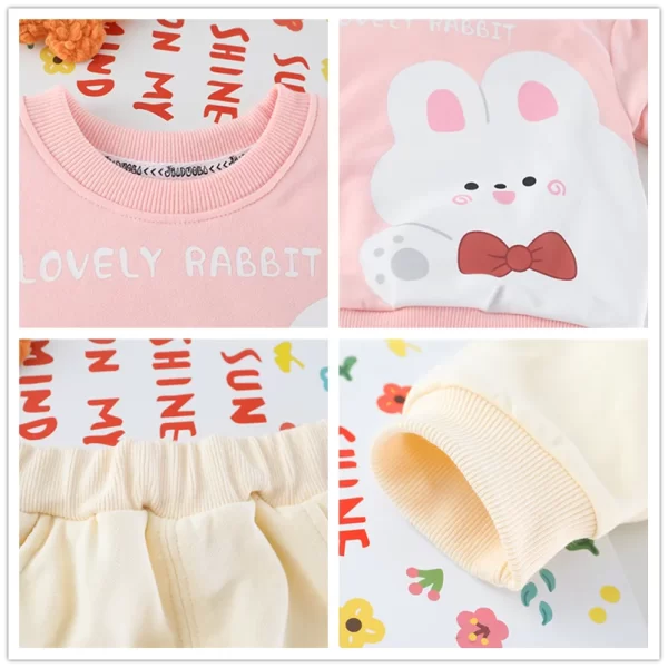 Baby Girl's Cute Bunny Outfit - Image 6